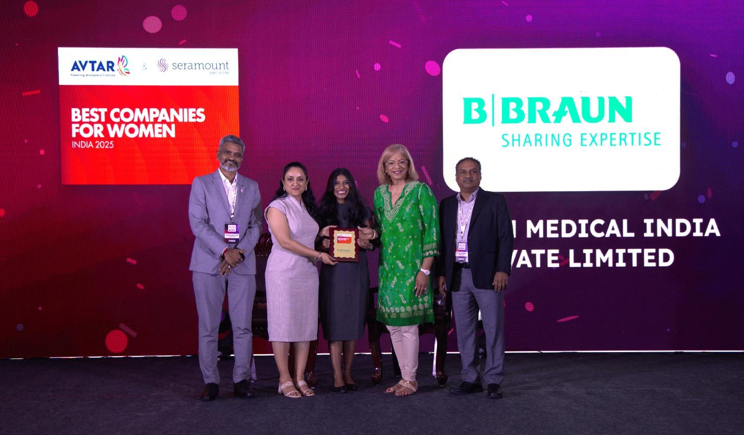 B. Braun India recognized among the 2025 Best Companies for Women in India, showcasing commitment to diversity and inclusion.