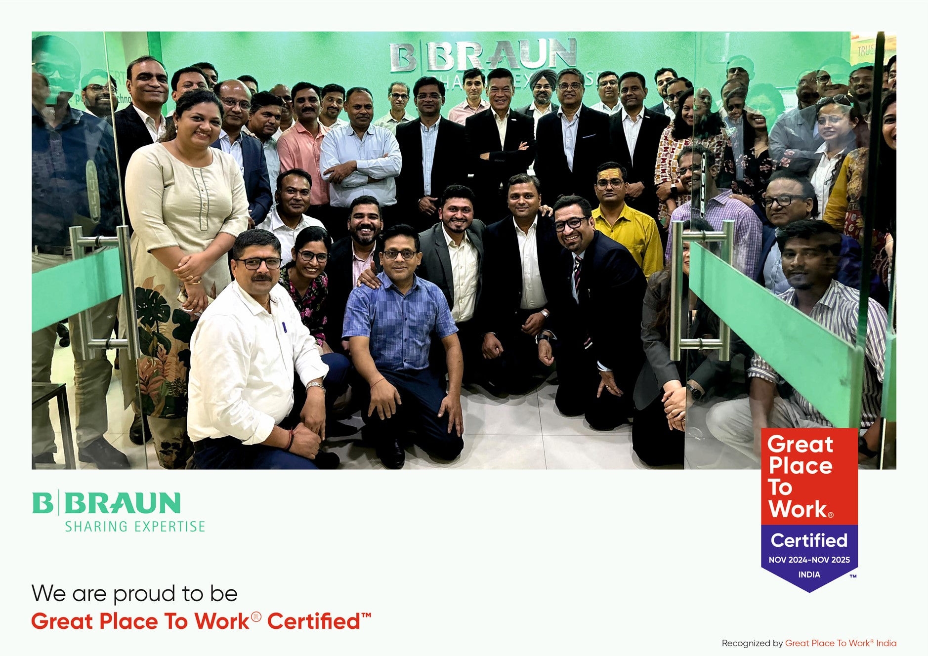 Anna Maria Braun presenting annual report conference titled empowered by technology